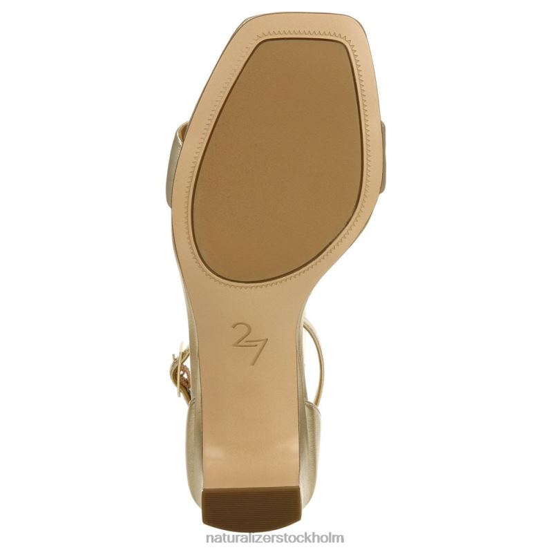 27 edit iris klänning sandal ljust guld läder 444DB119 sandaler | Naturalizer kvinnor
