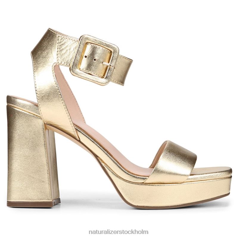 27 edit jaselle klänning sandal guld läder 444DB216 sandaler | Naturalizer kvinnor