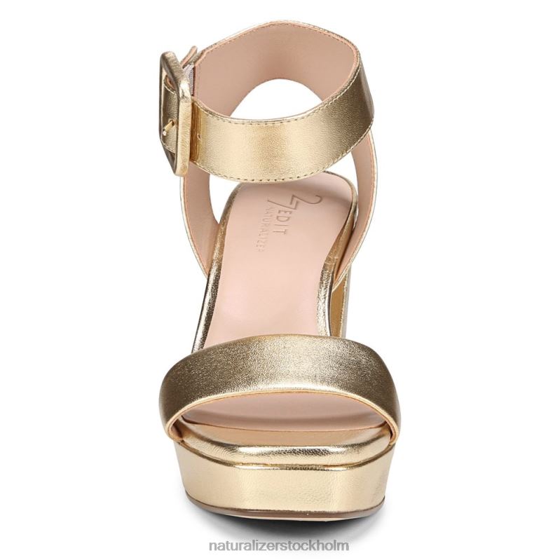27 edit jaselle klänning sandal guld läder 444DB216 sandaler | Naturalizer kvinnor