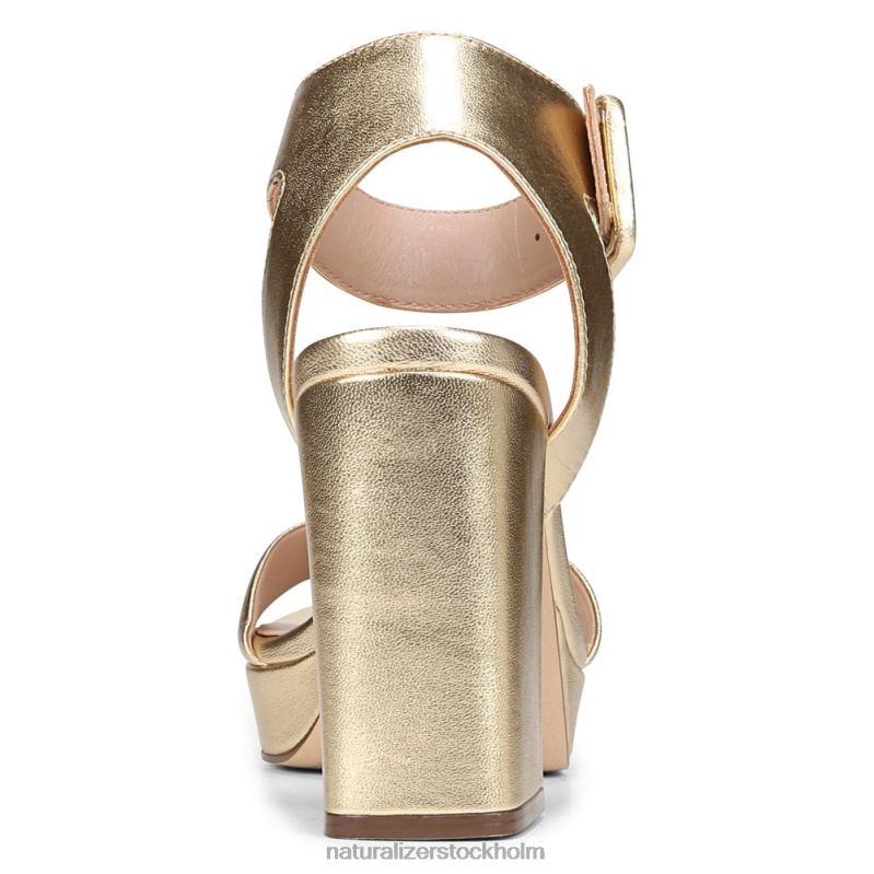 27 edit jaselle klänning sandal guld läder 444DB216 sandaler | Naturalizer kvinnor
