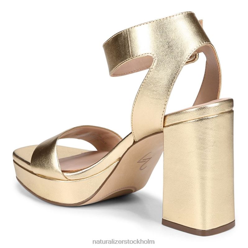 27 edit jaselle klänning sandal guld läder 444DB216 sandaler | Naturalizer kvinnor