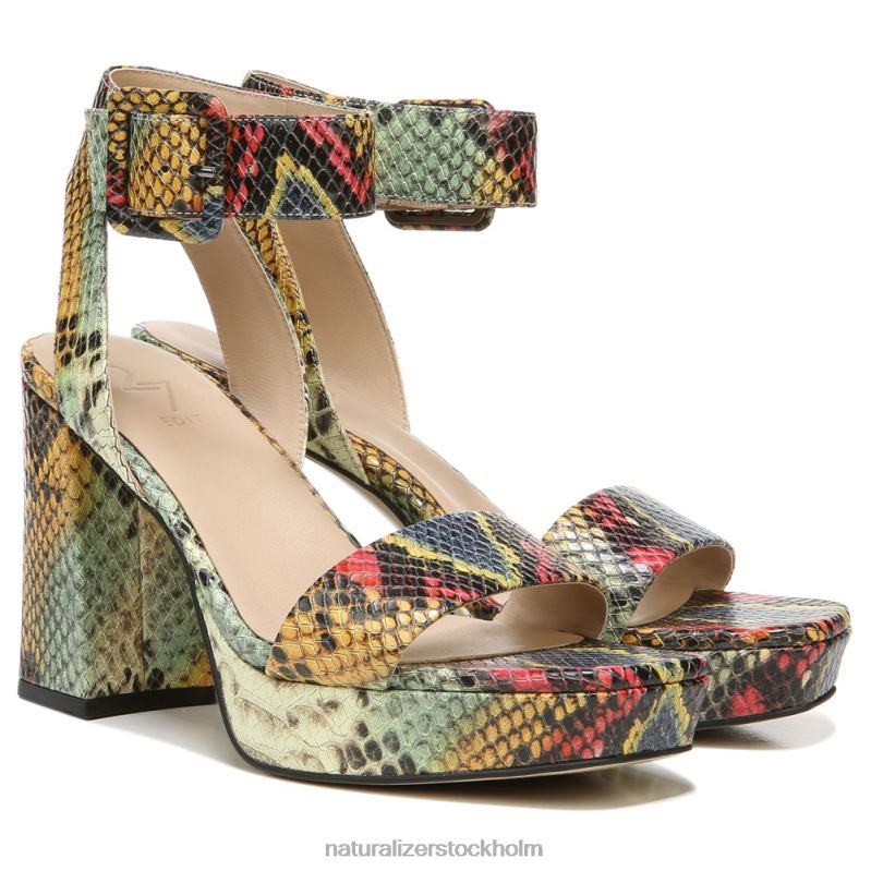 27 edit jaselle klänning sandal multi orm läder 444DB212 sandaler | Naturalizer kvinnor