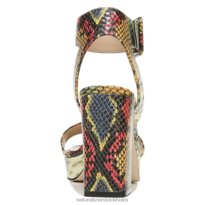 27 edit jaselle klänning sandal multi orm läder 444DB212 sandaler | Naturalizer kvinnor