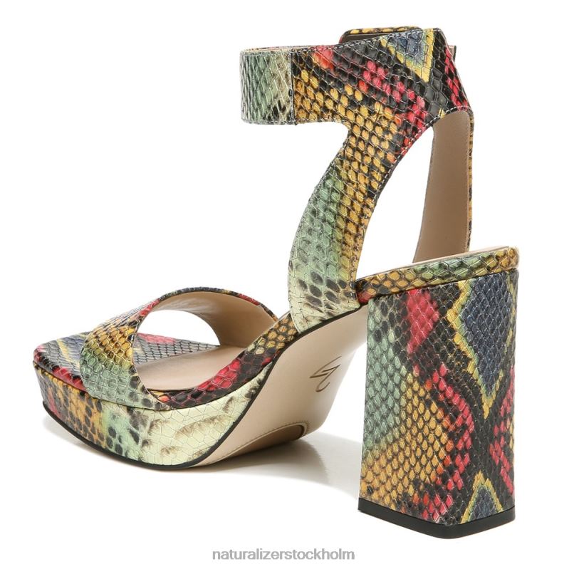 27 edit jaselle klänning sandal multi orm läder 444DB212 sandaler | Naturalizer kvinnor