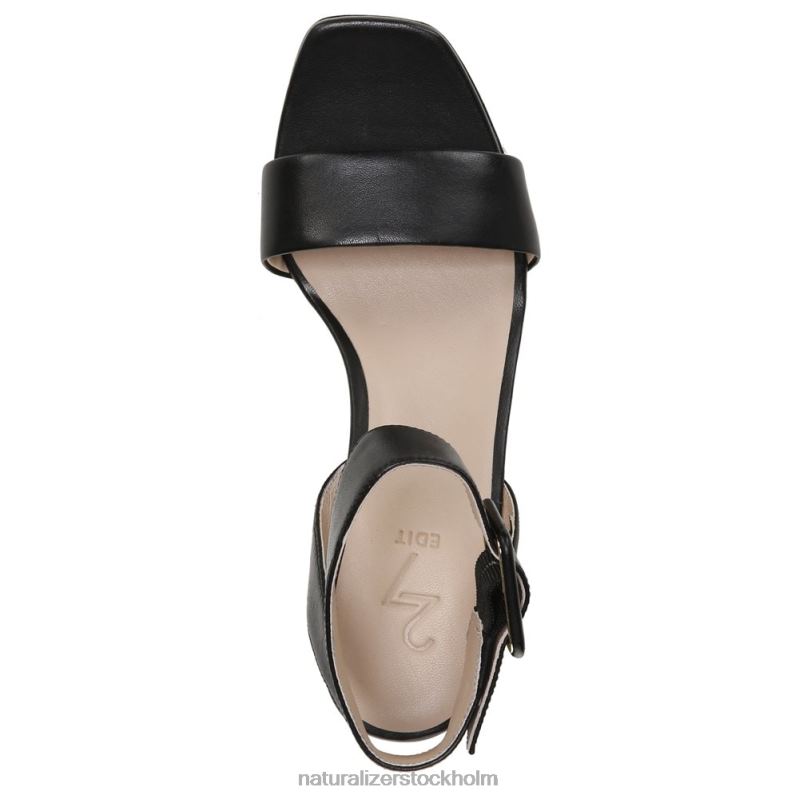 27 edit jaselle klänning sandal svart läder 444DB213 sandaler | Naturalizer kvinnor