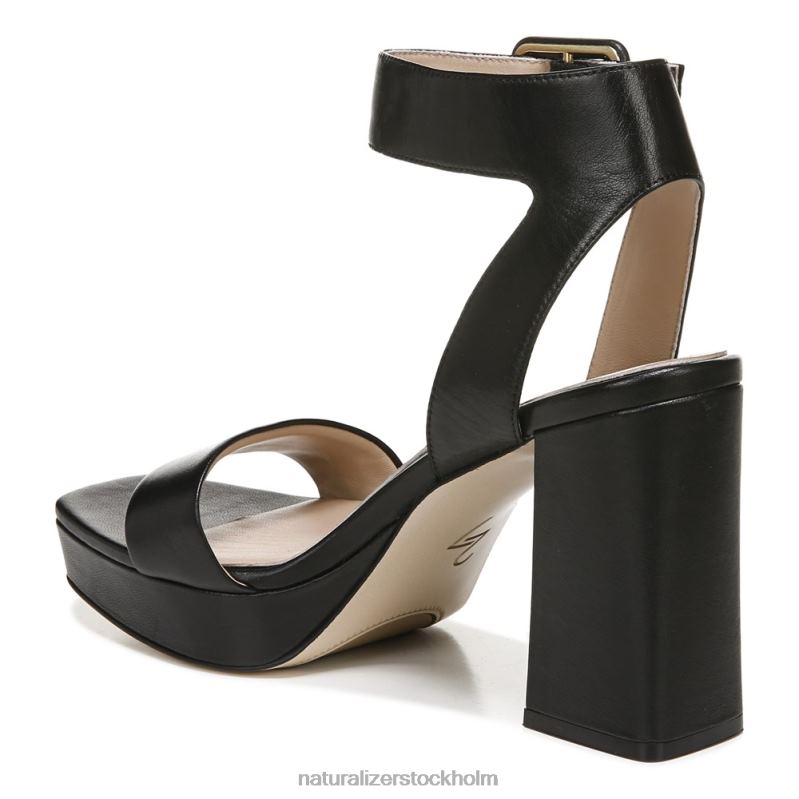 27 edit jaselle klänning sandal svart läder 444DB213 sandaler | Naturalizer kvinnor