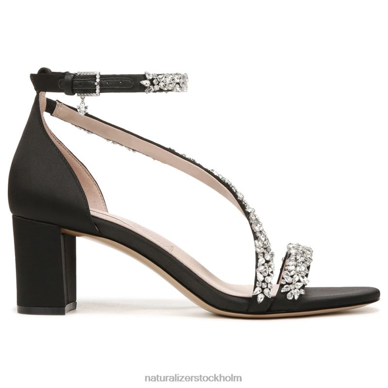 ahava klänning sandal svart tyg 444DB304 sandaler | Naturalizer kvinnor