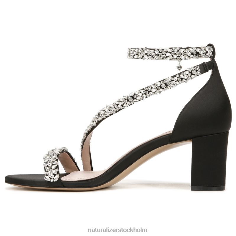 ahava klänning sandal svart tyg 444DB304 sandaler | Naturalizer kvinnor