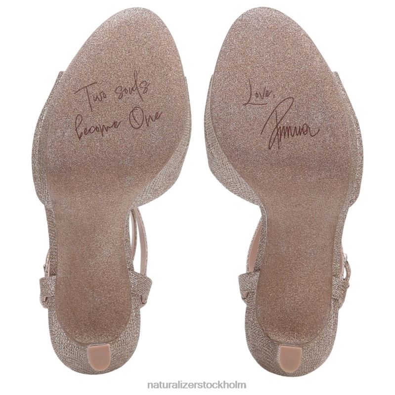 ai dress sandal tyg i rosa guld 444DB297 sandaler | Naturalizer kvinnor