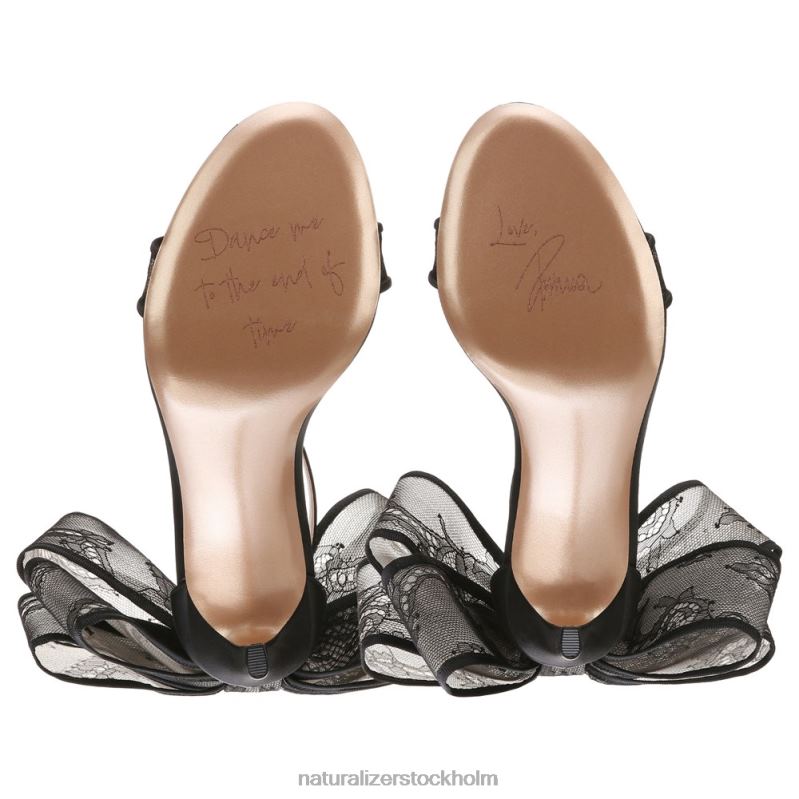 amour klänning sandal svart tyg 444DB312 sandaler | Naturalizer kvinnor