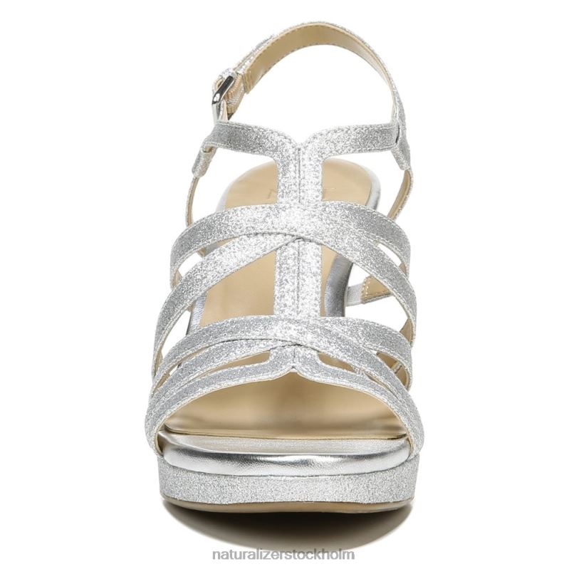 baylor klänning sandal silver glitter syntet 444DB580 sandaler | Naturalizer kvinnor