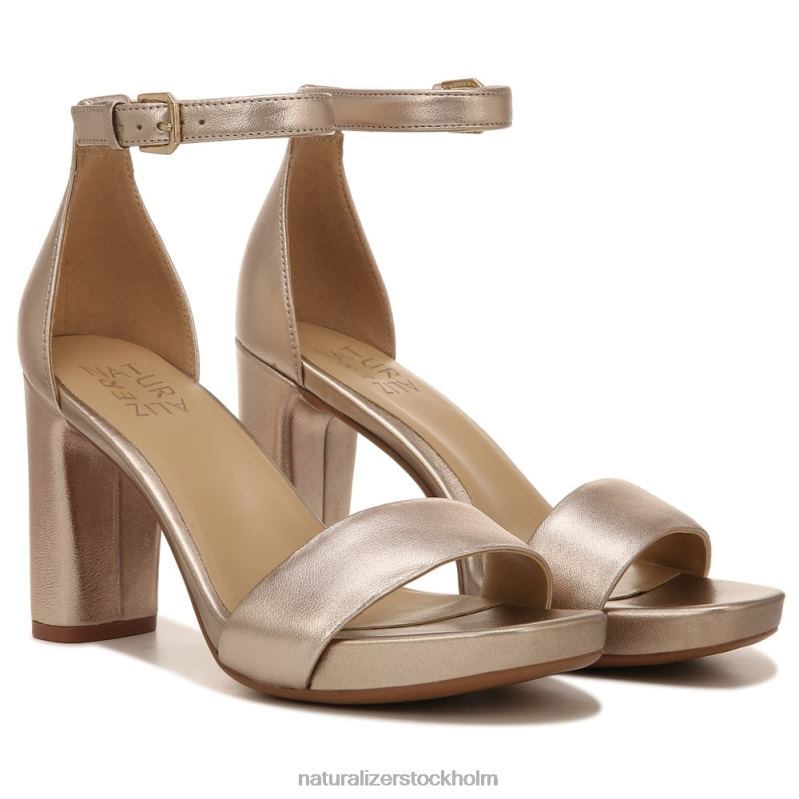 joy dress sandal ljus bronsläder 444DB66 sandaler | Naturalizer kvinnor