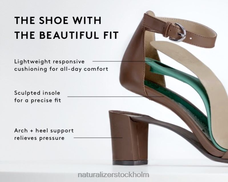 joy dress sandal ljus bronsläder 444DB66 sandaler | Naturalizer kvinnor