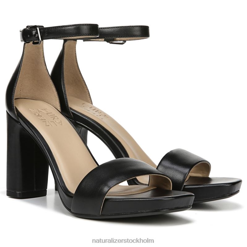 joy dress sandal svart läder 444DB65 sandaler | Naturalizer kvinnor