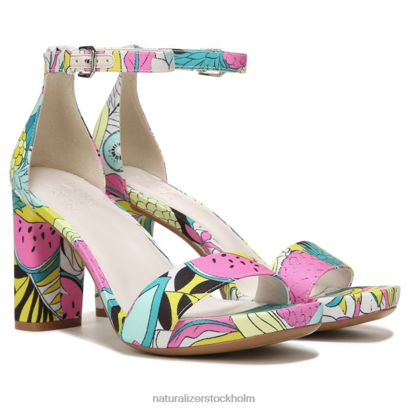 joy dress sandal tyg med retro frukttryck 444DB75 sandaler | Naturalizer kvinnor