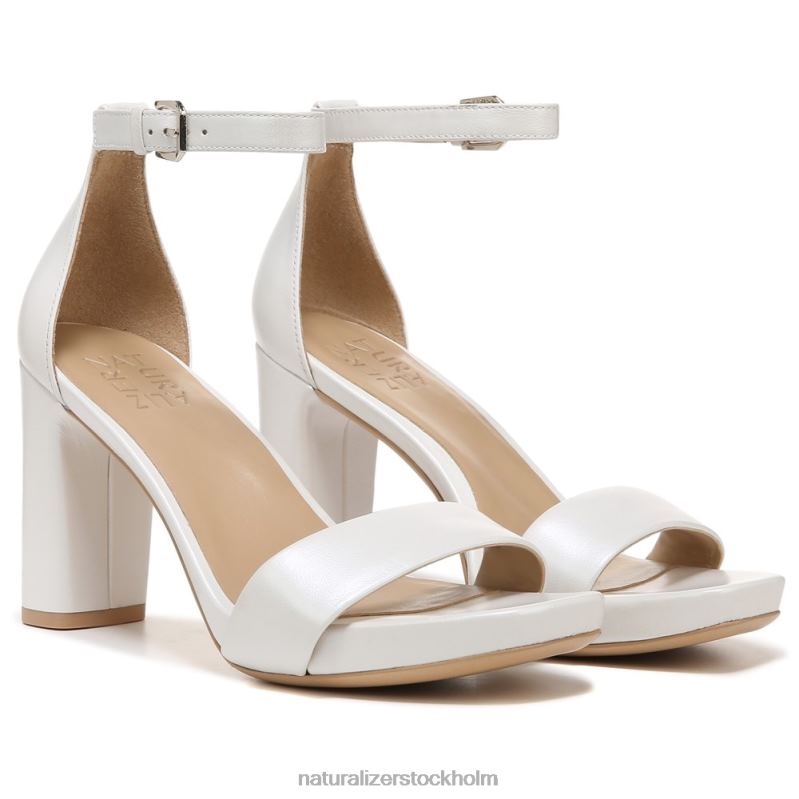 joy dress sandal vitt läder 444DB69 sandaler | Naturalizer kvinnor