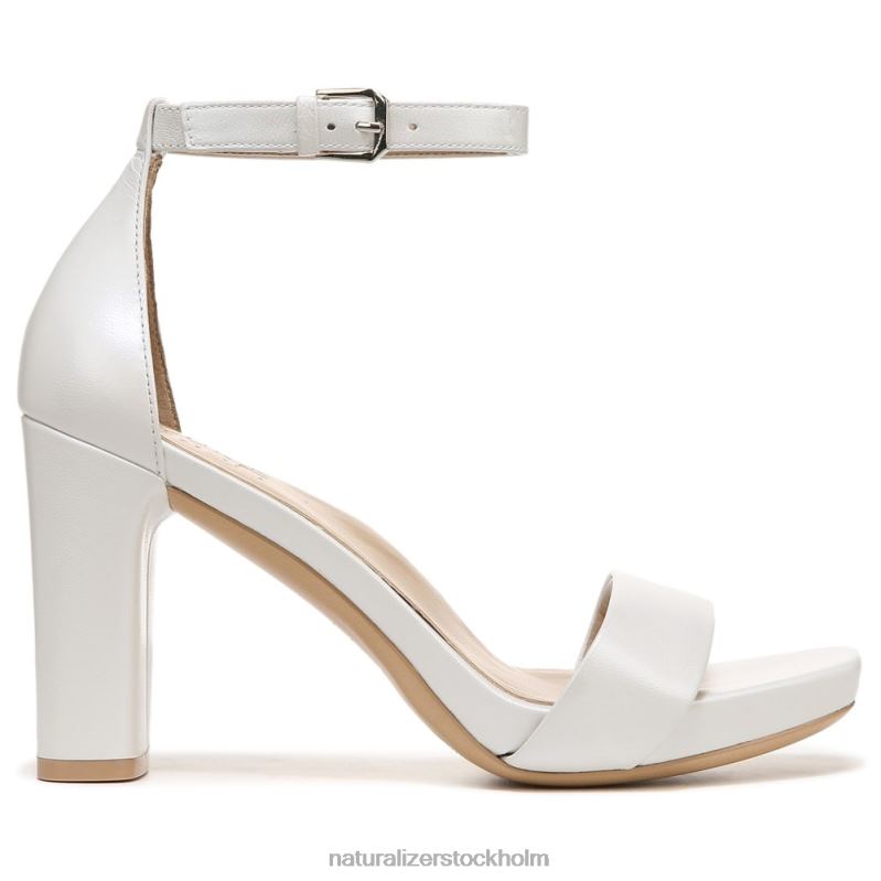 joy dress sandal vitt läder 444DB69 sandaler | Naturalizer kvinnor