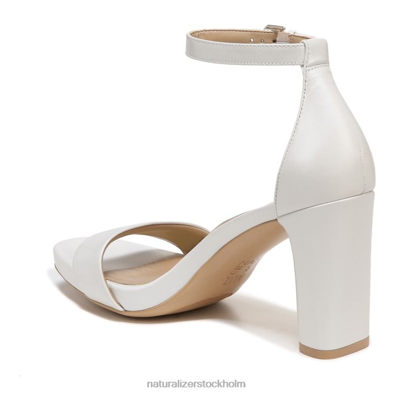 joy dress sandal vitt läder 444DB69 sandaler | Naturalizer kvinnor