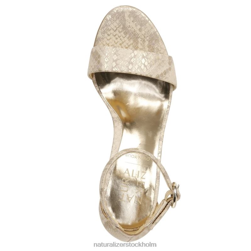 kinsley klänning sandal guld läder 444DB46 sandaler | Naturalizer kvinnor