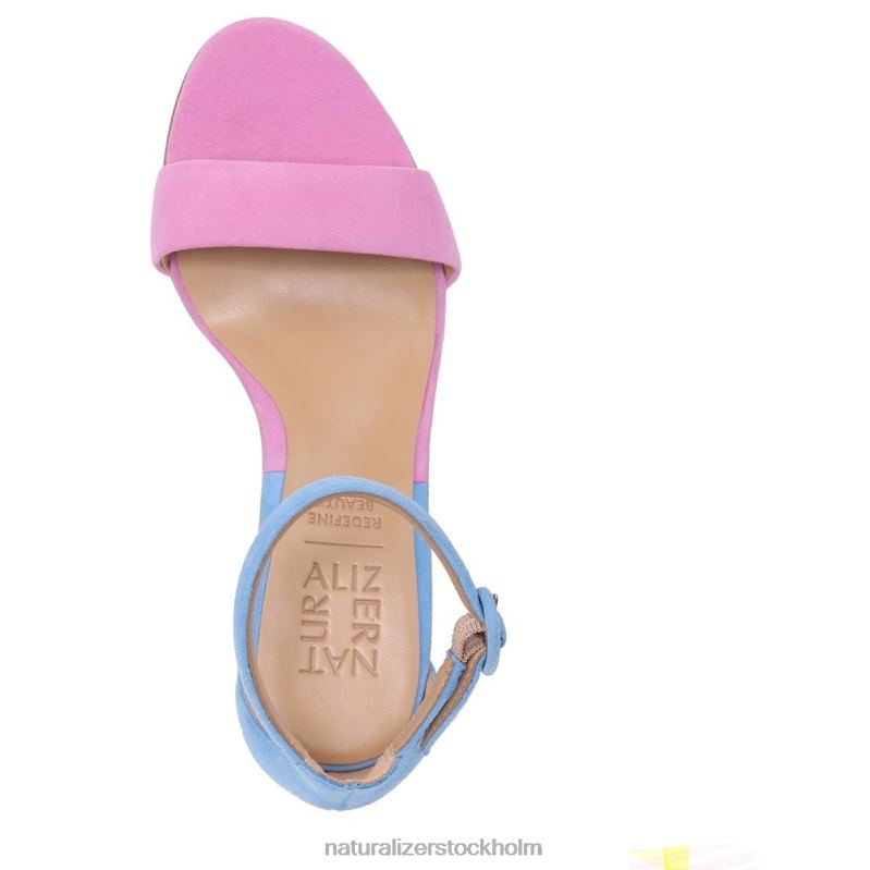 kinsley klänning sandal rosa/blå mocka 444DB48 sandaler | Naturalizer kvinnor