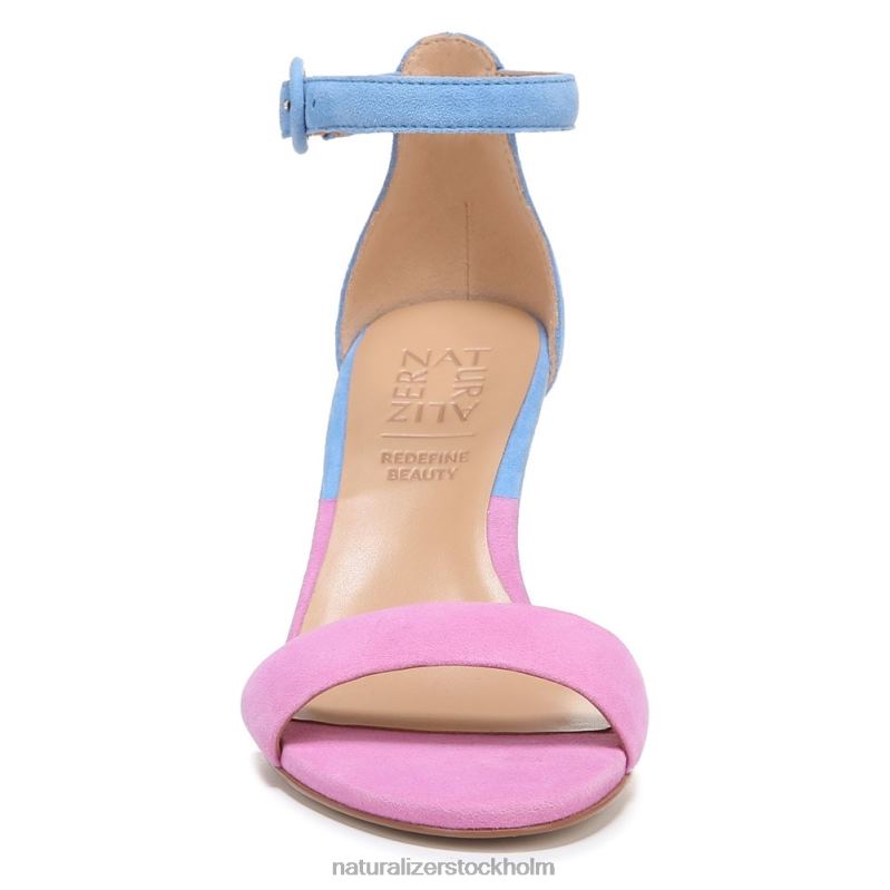 kinsley klänning sandal rosa/blå mocka 444DB48 sandaler | Naturalizer kvinnor