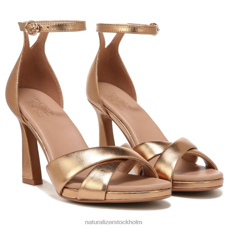 lizbeth klänning sandal butterscotch läder 444DB221 sandaler | Naturalizer kvinnor