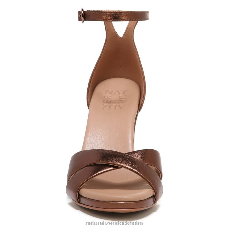 lizbeth klänning sandal mörkt kopparmetallic läder 444DB222 sandaler | Naturalizer kvinnor