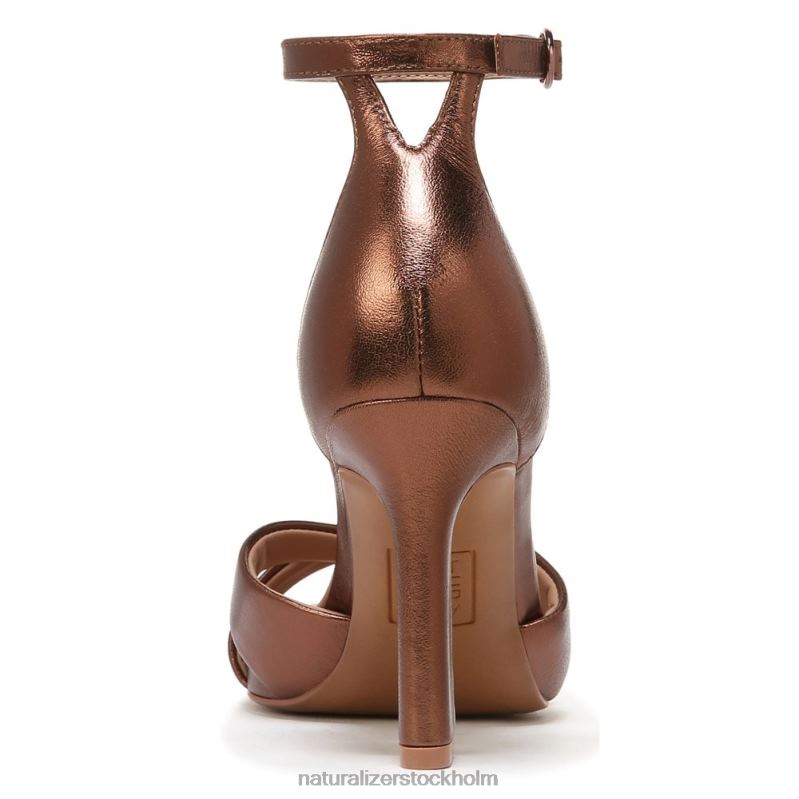lizbeth klänning sandal mörkt kopparmetallic läder 444DB222 sandaler | Naturalizer kvinnor