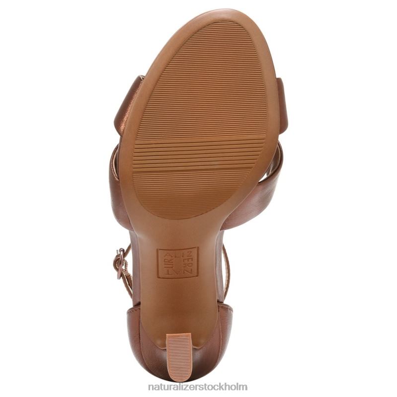 lizbeth klänning sandal mörkt kopparmetallic läder 444DB222 sandaler | Naturalizer kvinnor