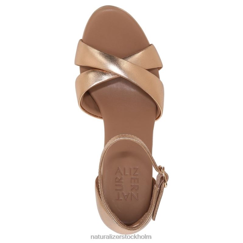 lizbeth klänning sandal mjukt champagneläder 444DB219 sandaler | Naturalizer kvinnor