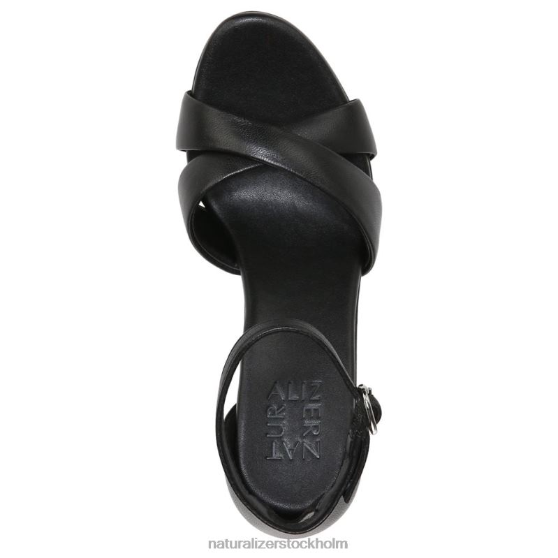 lizbeth klänning sandal svart läder 444DB220 sandaler | Naturalizer kvinnor