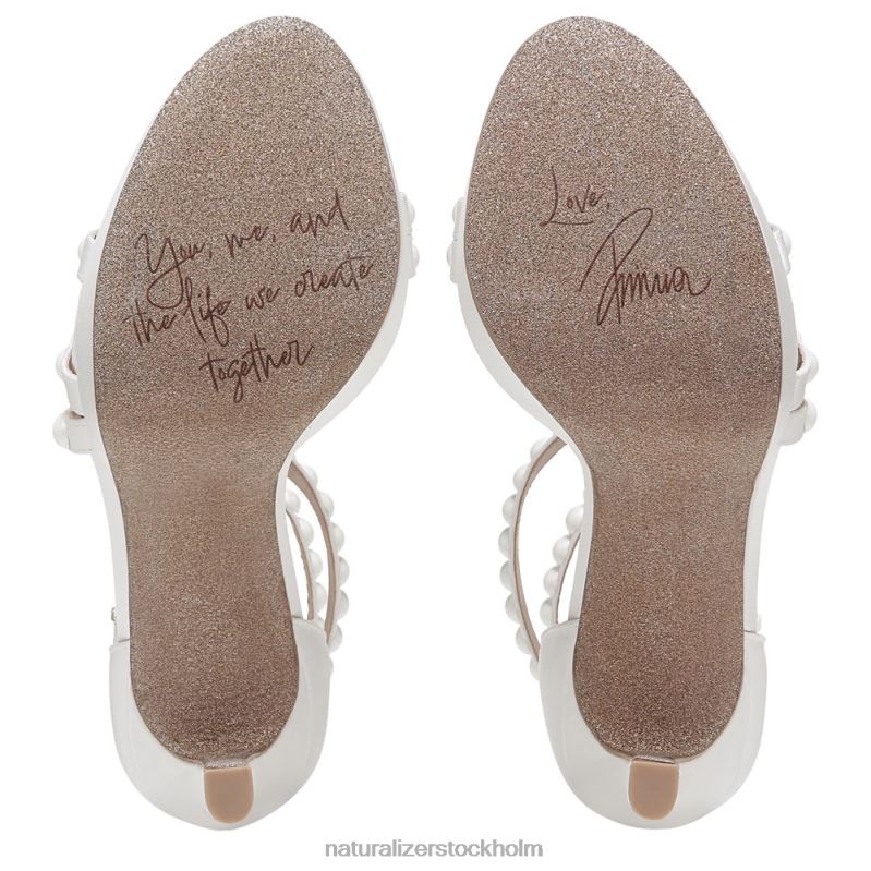 älskar klänning sandal sidenvitt tyg/pärlor 444DB309 sandaler | Naturalizer kvinnor