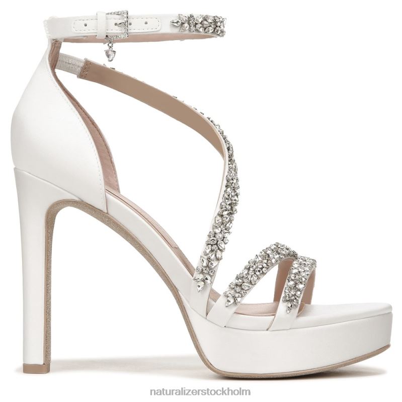 älskar klänning sandal sidenvitt tyg/stenar 444DB307 sandaler | Naturalizer kvinnor