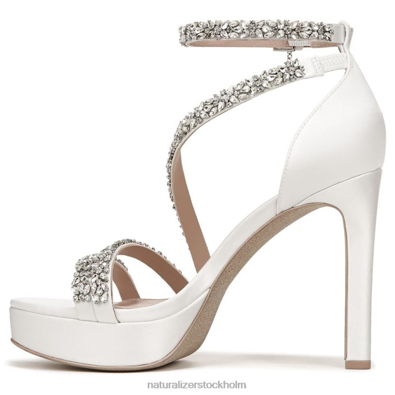 älskar klänning sandal sidenvitt tyg/stenar 444DB307 sandaler | Naturalizer kvinnor