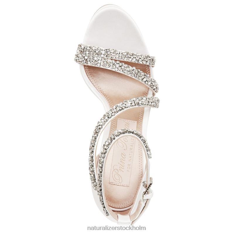 älskar klänning sandal sidenvitt tyg/stenar 444DB307 sandaler | Naturalizer kvinnor