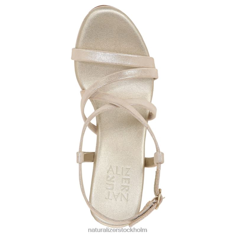 luisa klänning sandal ljust guld läder 444DB227 sandaler | Naturalizer kvinnor
