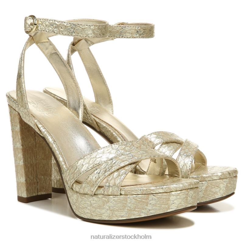 mallory klänning sandal guld metalliskt ormläder 444DB494 sandaler | Naturalizer kvinnor