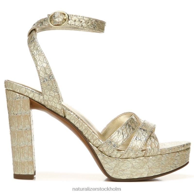 mallory klänning sandal guld metalliskt ormläder 444DB494 sandaler | Naturalizer kvinnor