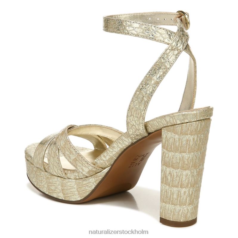 mallory klänning sandal guld metalliskt ormläder 444DB494 sandaler | Naturalizer kvinnor