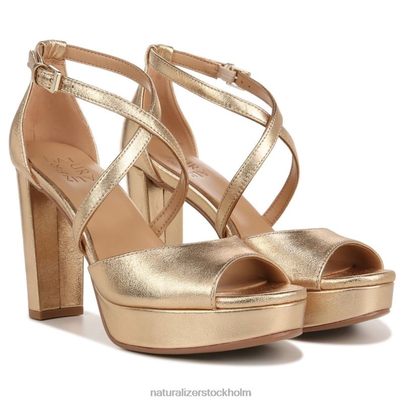 melodiklänning sandal mörkt guld läder 444DB98 sandaler | Naturalizer kvinnor