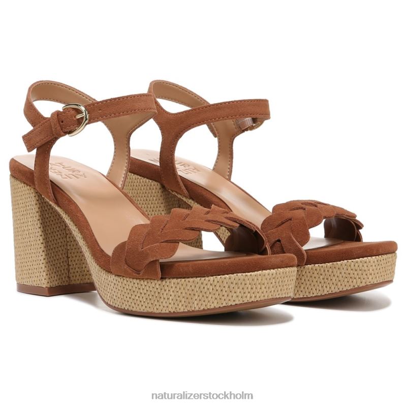 pandora sandal engelskt tebrunt läder 444DB338 sandaler | Naturalizer kvinnor