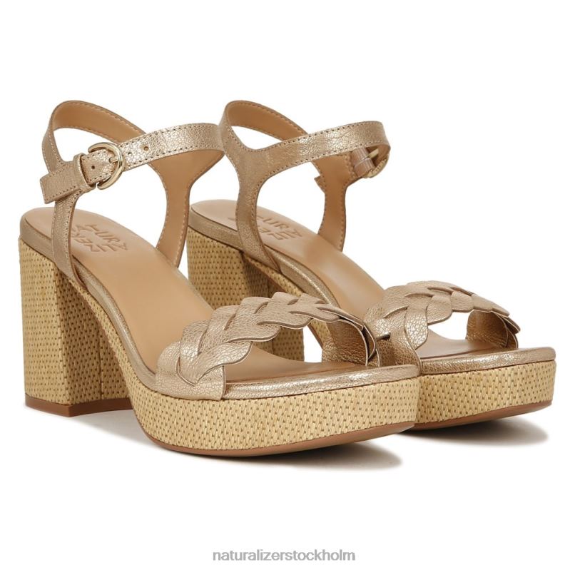 pandora sandal mjukt guldläder 444DB340 sandaler | Naturalizer kvinnor