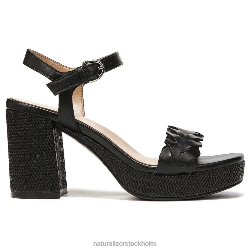 pandora sandal svart läder 444DB337 sandaler | Naturalizer kvinnor