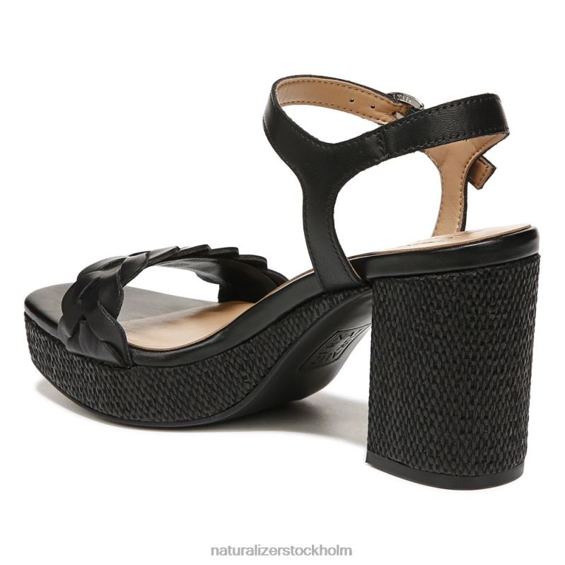 pandora sandal svart läder 444DB337 sandaler | Naturalizer kvinnor