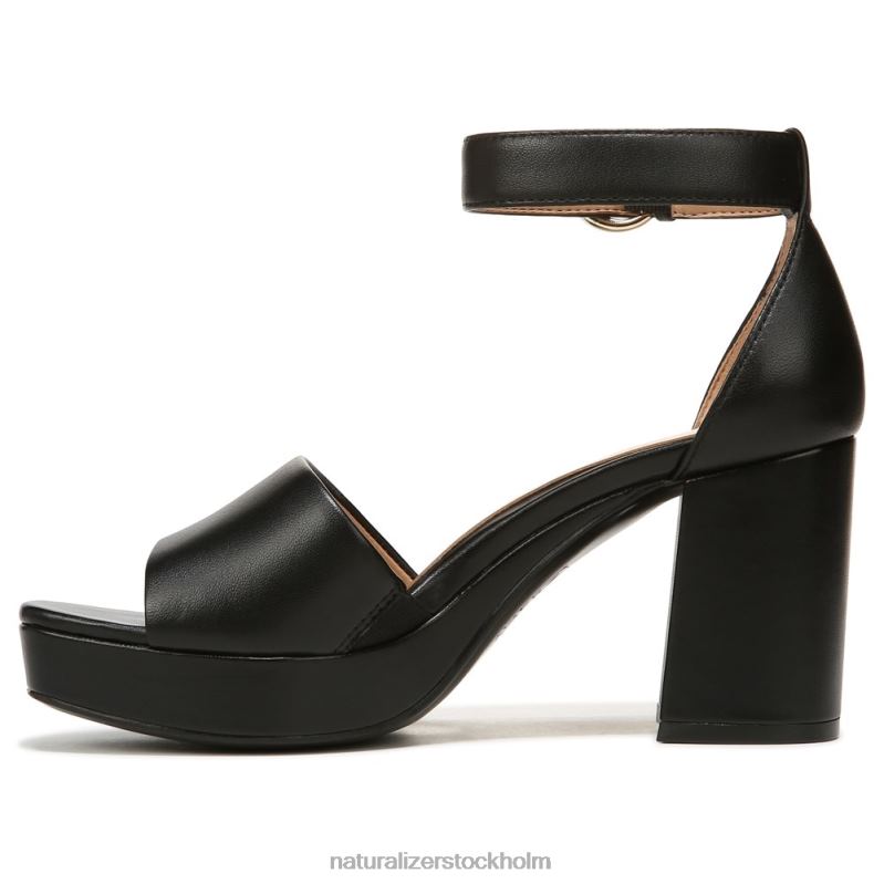 pearlyn klänning sandal svart läder 444DB341 sandaler | Naturalizer kvinnor