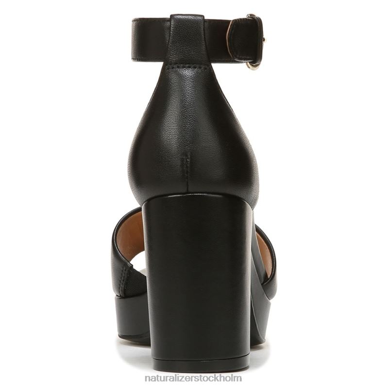 pearlyn klänning sandal svart läder 444DB341 sandaler | Naturalizer kvinnor