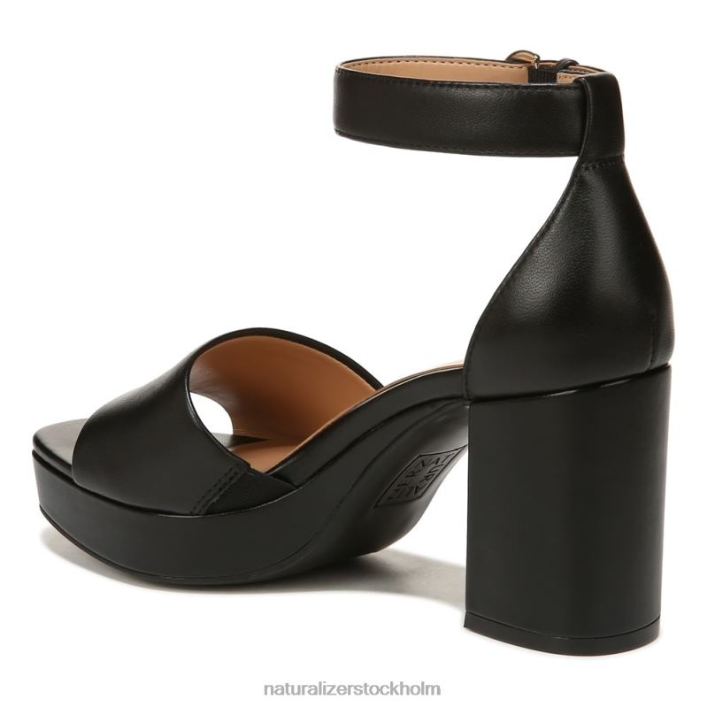 pearlyn klänning sandal svart läder 444DB341 sandaler | Naturalizer kvinnor