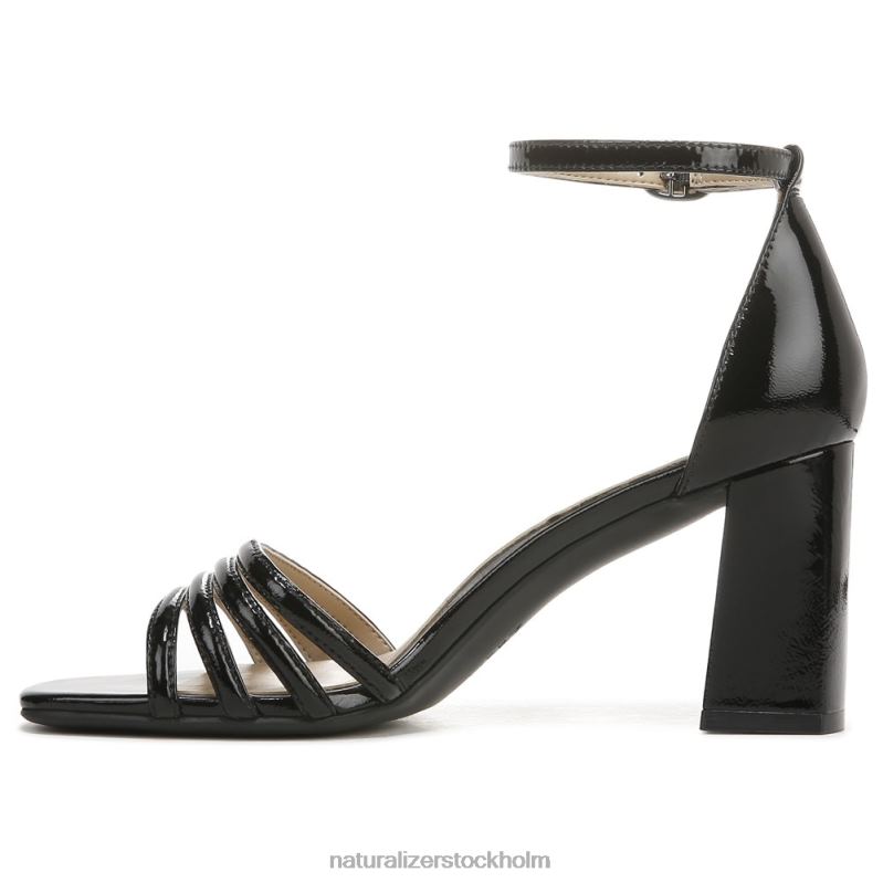 sedan klänning sandal svart läder 444DB680 sandaler | Naturalizer kvinnor