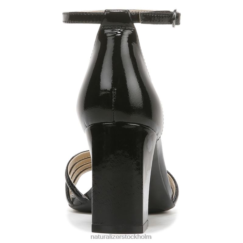 sedan klänning sandal svart läder 444DB680 sandaler | Naturalizer kvinnor