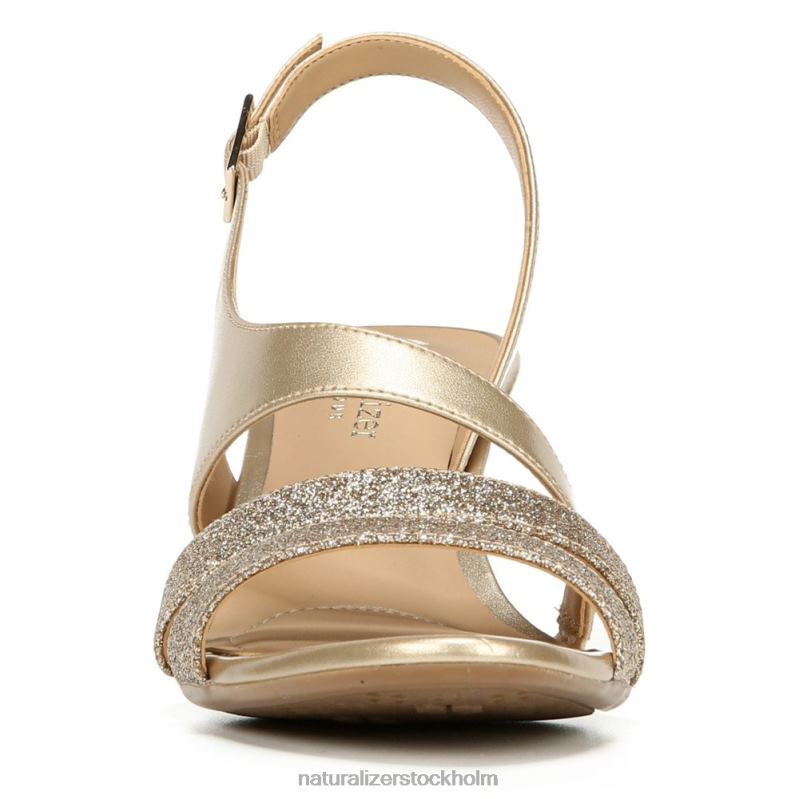 taimi klänning sandal guld/glitter syntet 444DB502 sandaler | Naturalizer kvinnor